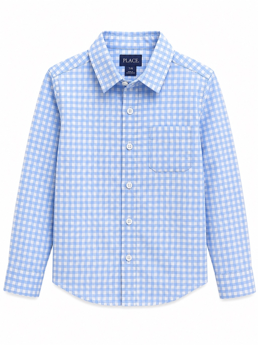 The Children’s PLACE Plaid Shirt, blue white